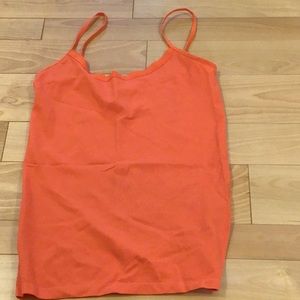 The Limited- cami in a pretty orange color-size L- detailed edged collar